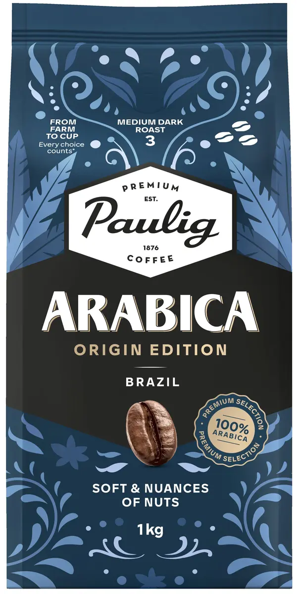 Kafijas pupiņas Paulig Arabica Origin Edition