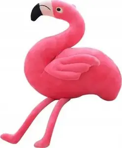 Plush Flamingo Toy LEANToys 15 cm — soft stuffed animal, pink