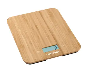 Electronic personal scale Concept Solution VK5714 — 15 kg capacity, 1 g accuracy, bamboo finish
