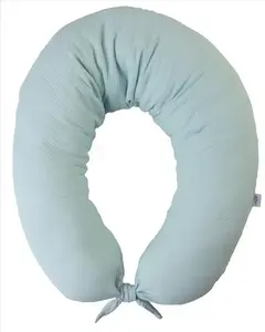 Barošanas spilvens BabyMatex Moon Muslin garums 260 cm — atbalsta spilvens zīdīšanai