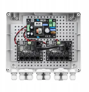 Power kit for IP cameras BCS BCS-IP8/Z/E-S — PoE for up to 9 receivers, housed in BCS-L enclosure