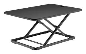 Datora galds TECHLY ICA-LCD 302, taisns ar taisnstūra MDF virsmu, 670×470×405 mm, melns