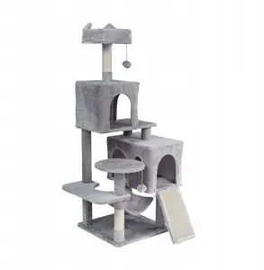 Cat scratching post Rebel 45x45x137 cm, gray, Rebel ANIMALS