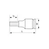 Impact socket driver BAHCO 1/2" for T25 TORX® Photo 4