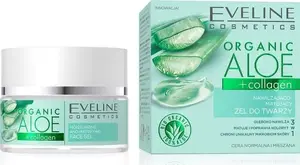 Гель для лица Eveline Aloe 3-в-1 Увлажняющий и Матирующий для нормальной и комбинированной кожи 50 мл
