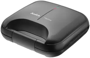 Sandwich maker AMICA SMK4021 — 750 W, 2 sandwiches, black, compact 240×230×90 mm
