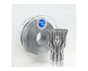 Filamenta ruļļa Azurefilm FL171-9007 1.75 mm sudraba 1 kg FDM 3D printeriem (saderīgs ar Ender 3, Creality)