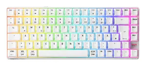 Mechanical-Style Compact Wireless Keyboard Cherry XTRFY K33 75% QWERTZ German White USB + RF + Bluetooth RGB
