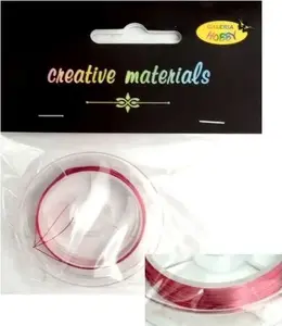 Copper wire folia 0.3 mm, 10 m, red - thin insulated craft and electronics wire