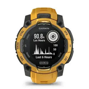 Смарт‑часы GARMIN Instinct 3 45 мм — 1.2" (3.05 см) сенсорный дисплей 176×176, GPS, Wi‑Fi, силиконовый ремешок