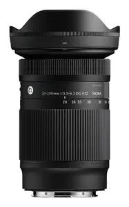 Objektīvs SIGMA 20-200mm F3.5-6.3 DG Contemporary — pilnkadra tālummaiņas MILC, filtrs 72 mm, garums 117.5 mm