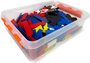 Label tape organizer box Dymo Knudsen Kilen Mix-Plastboks — assorted control blocks, 520 pieces