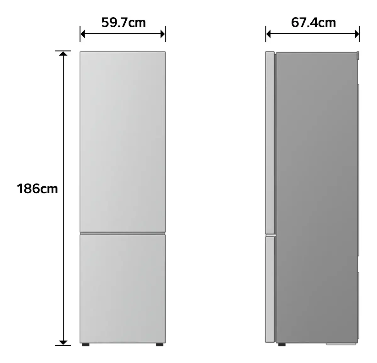 LG GBBS514CPY brīvi stāvošs ledusskapis 333 L Photo 3