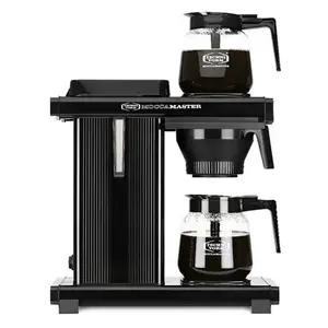Drip coffee maker MOCCAMASTER 19660 — semi-auto, 14-cup capacity, black, jug reservoir, 2200 W