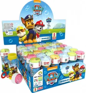 Bubble world ziepju burbuļu šķīdums 60 ml — komplekts 36 pudelītes, Paw Patrol