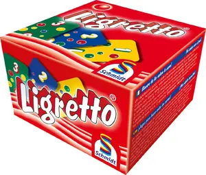 Kāršu spēle Brain Games Ligretto sarkanais — ātra vairāku spēlētāju ballīšu spēle, kompakta kāršu kopa
