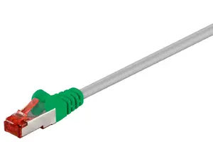 Сетевой кабель GOOBAY 68463 Cat6 S/FTP (S-STP) crossover RJ-45—RJ-45, 5 м, зелёно‑серый