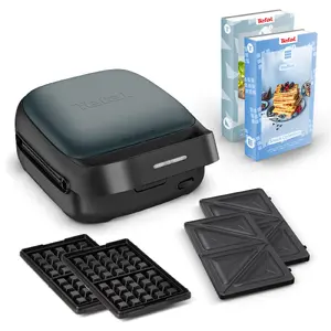 Sandwich maker Tefal SW862BF0 700 W — Black / Dark Green, 345×206×285 mm
