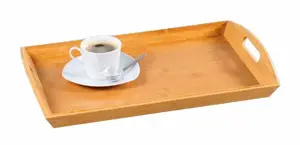 Serving tray KESPER Classic 77506 — rectangle bamboo/MDF 480×310×55 mm (set of 4)