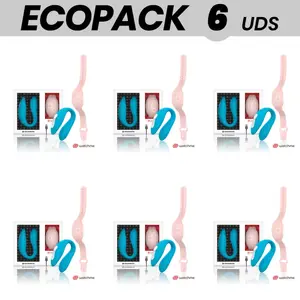 WearWatch vibrator watch ECOPACK 6 units — Dual Technology WatchMe Indigo/Pink
