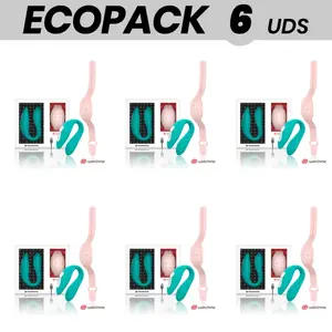 WearWatch vibrator watch WEARWATCH D-231607 — dual-technology wearable vibrator, pack of 6, Sea Water/Pink