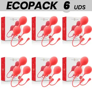 Intense ECOPACK 6 шт — комплект вагинальных шариков Kendall, красные