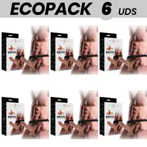 Набор для страпона INTENSE ECOPACK 6 шт — полый дилдо 16 × 3,5 см для использования с гарнитурой