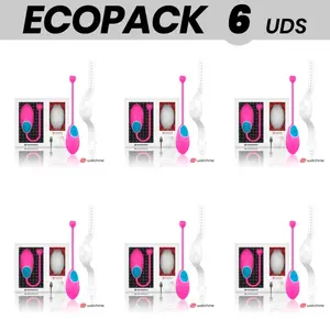 WearWatch remote control Egg 'WatchMe' pack of 6 — fuchsia/snow, wearable remote device