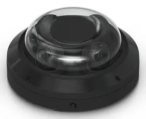 IP novērošanas kamera UBIQUITI AI Multi Sensor 4 — kupolveida, griestu stiprinājums, 3840×2160, 360° redzes lauks, ar vadu, melna