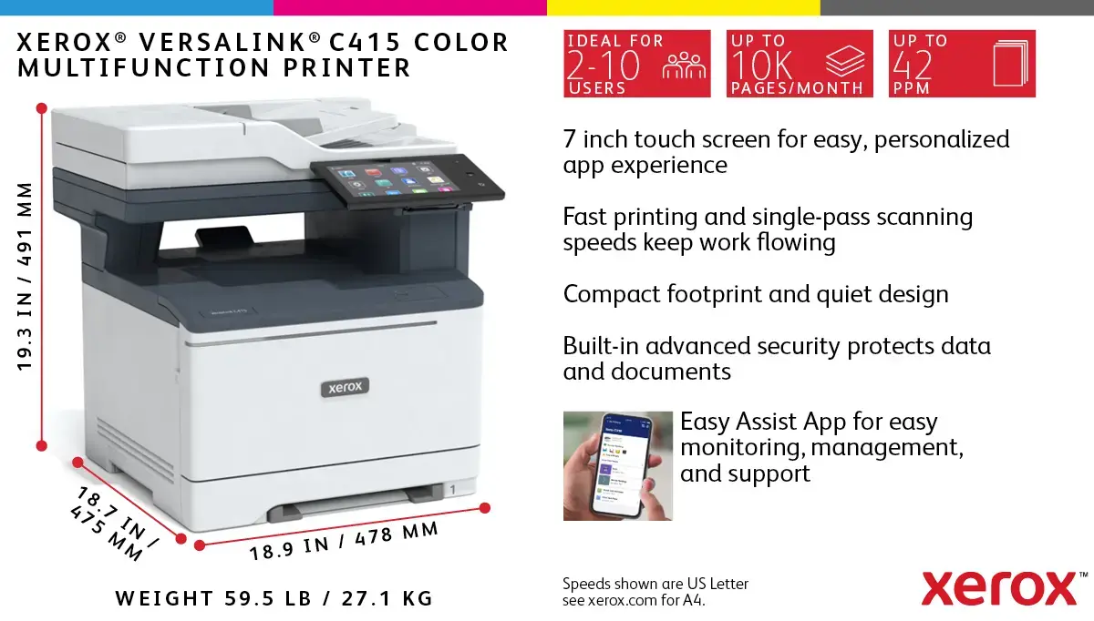 Xerox VersaLink C415 A4 krāsu MFP Photo 11