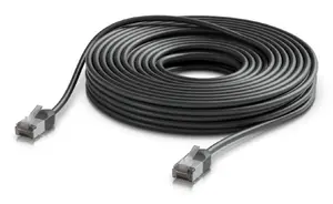 Tīkla patch kabelis UBIQUITI UACC-Cable-Patch-Outdoor-C6A-15M-BK — 15 m Cat6a F/UTP RJ-45—RJ-45, melns