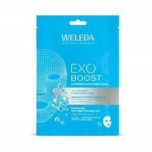 Sejas maska Apieu WELEDA Exo Boost Hydrobounce 20 ml – mitrinoša plāksnītes maska