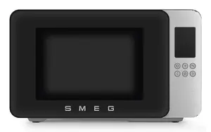 Microwave oven with grill Smeg MOC01BLMEU — 29 L, 1450 W, countertop, LCD, black