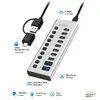 LOGILINK UA0448 10‑портовый USB 3.2 Gen1 хаб Photo 2