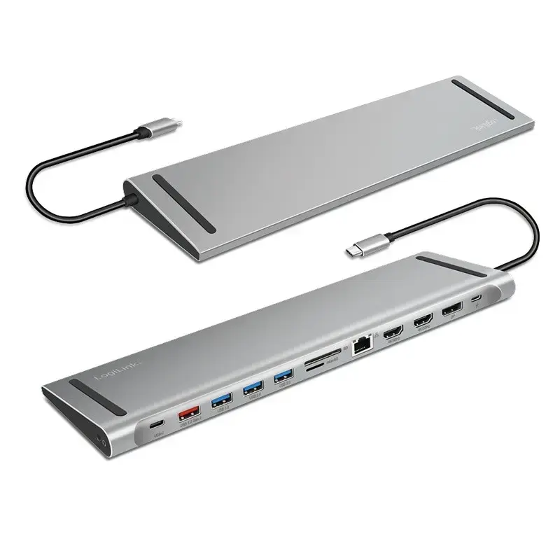 LOGILINK UA0411 USB 3.2 Gen2 USB-C док-станция 12 портов Photo 3