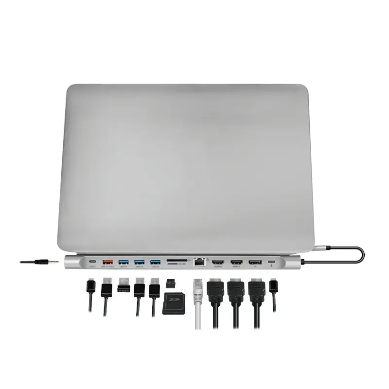 LOGILINK UA0411 USB 3.2 Gen2 USB-C док-станция 12 портов Photo 4