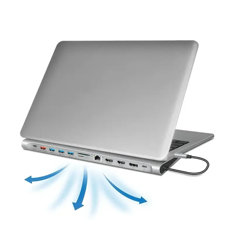 LOGILINK UA0411 USB 3.2 Gen2 USB-C док-станция 12 портов Photo 5