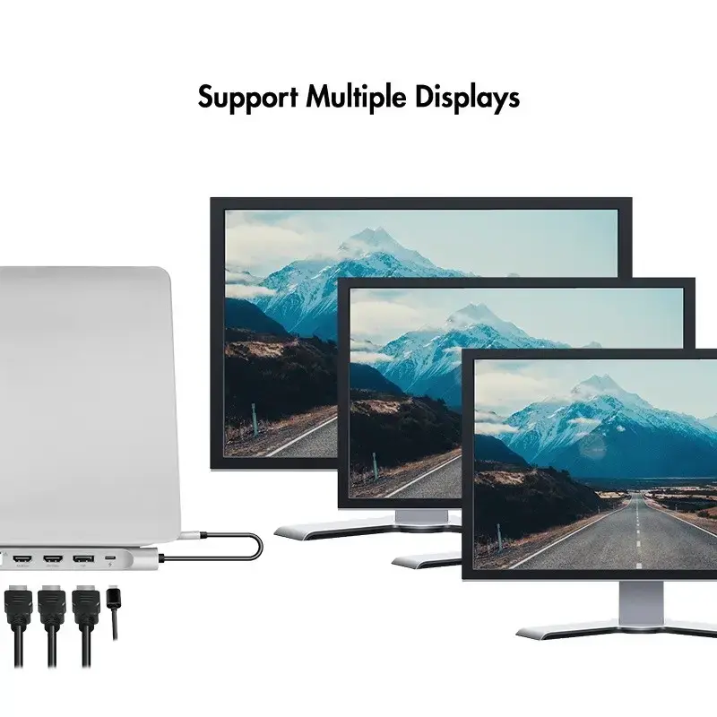LOGILINK UA0411 USB 3.2 Gen2 USB-C док-станция 12 портов Photo 7