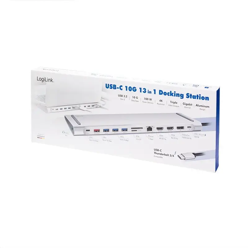 LOGILINK UA0411 USB 3.2 Gen2 USB-C док-станция 12 портов Photo 9