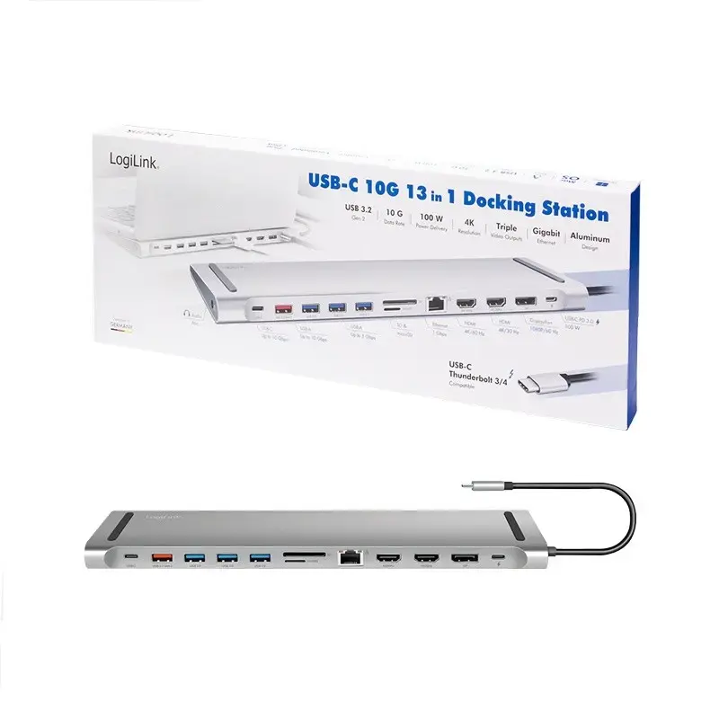 LOGILINK UA0411 USB 3.2 Gen2 USB-C док-станция 12 портов Photo 10