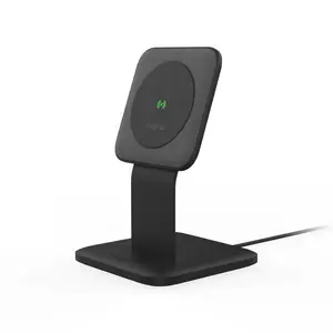 Настольная беспроводная зарядка ER mophie Snap+ (для смартфонов, внутреннее, беспроводная быстрая зарядка 15 Вт) — черная