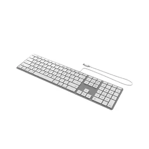 Wired USB-C Keyboard Zagg for Apple Silver UK layout