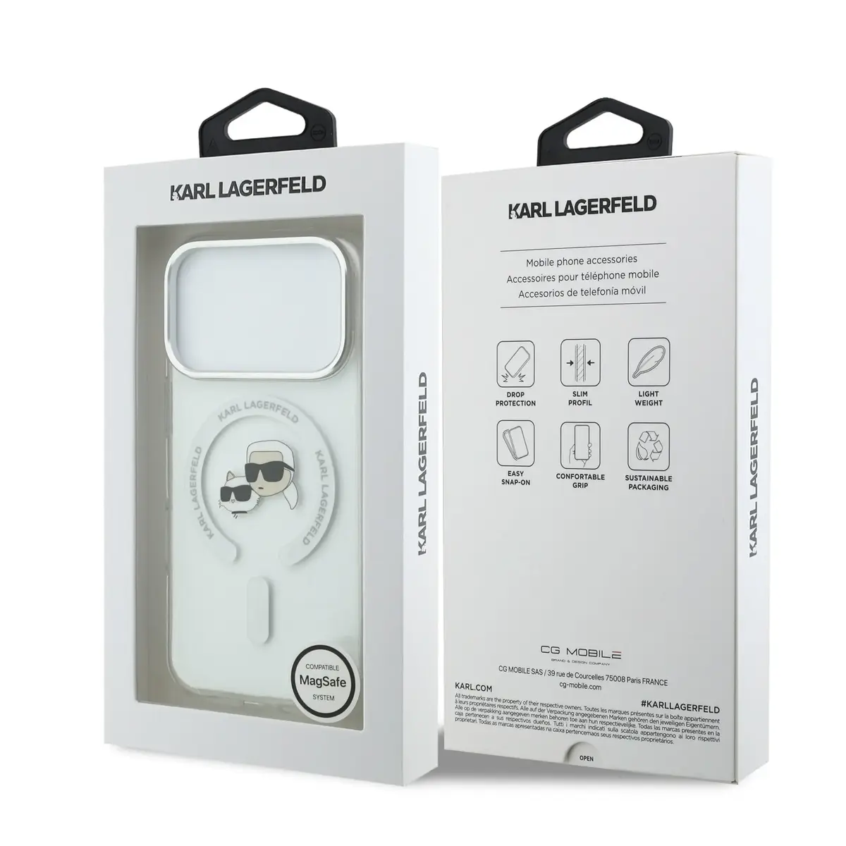 Karl Lagerfeld IML K&CH Heads MagSafe vāciņš priekš iPhone 17 Pro Photo 6