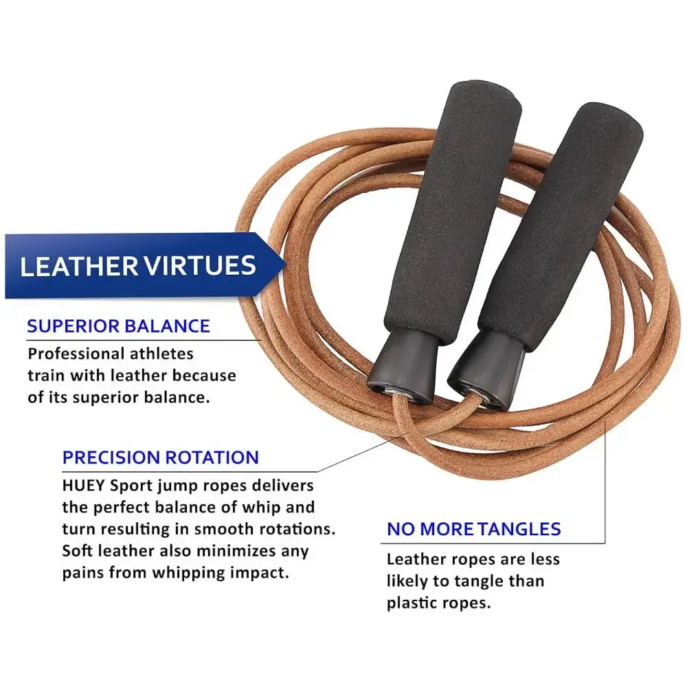 Tomaz Sport JumpLeader кожаная скакалка 2,8 м Photo 4