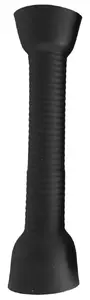 Silicone Sleeve accessory for Autoblow VacuGlide — Small, grooved, black
