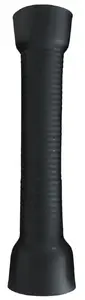 Silicone Sleeve accessory Autoblow VacuGlide Medium — grooved medium black silicone