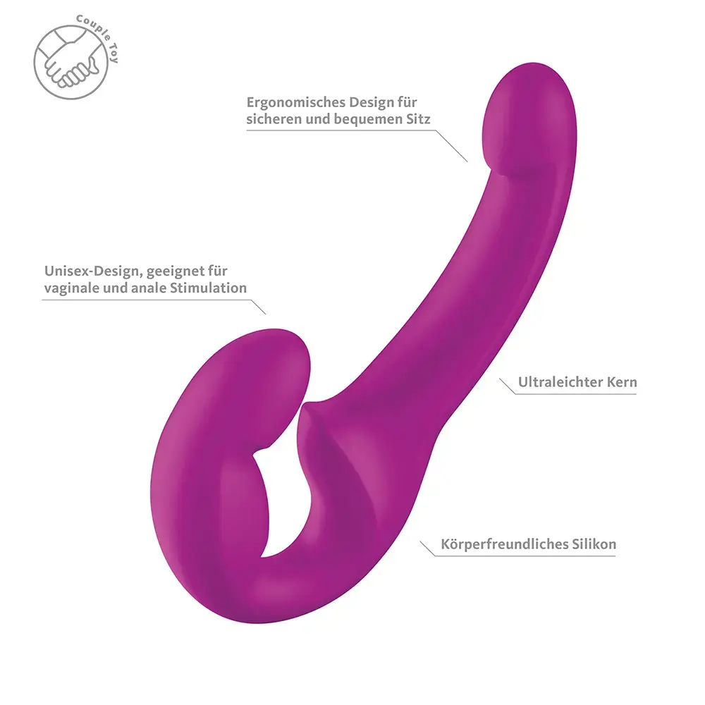 FUN FACTORY Share Lite Blackberry double silicone dildo Photo 2