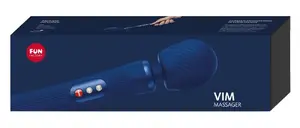 Массажер-ва́нд FUN FACTORY Vim Midnight Blue — перезаряжаемый силиконовый, 31×6×6 см, 8 режимов, 433 г