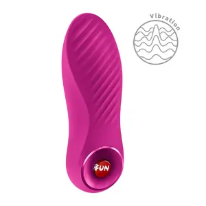 Bullet vibrator Fun Factory Bijou Magenta — rechargeable, waterproof, silicone, 12 modes, 9.5×3.3×3.2 cm