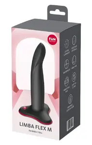 Dildo Fun Factory Limba Flex M — silicone, flexible, suction cup, size M (17.5×8.5×7.9 cm)